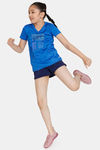 Zelocity Girls Relaxed Quick Dry Top - Lapis Blue — thumbnail 4